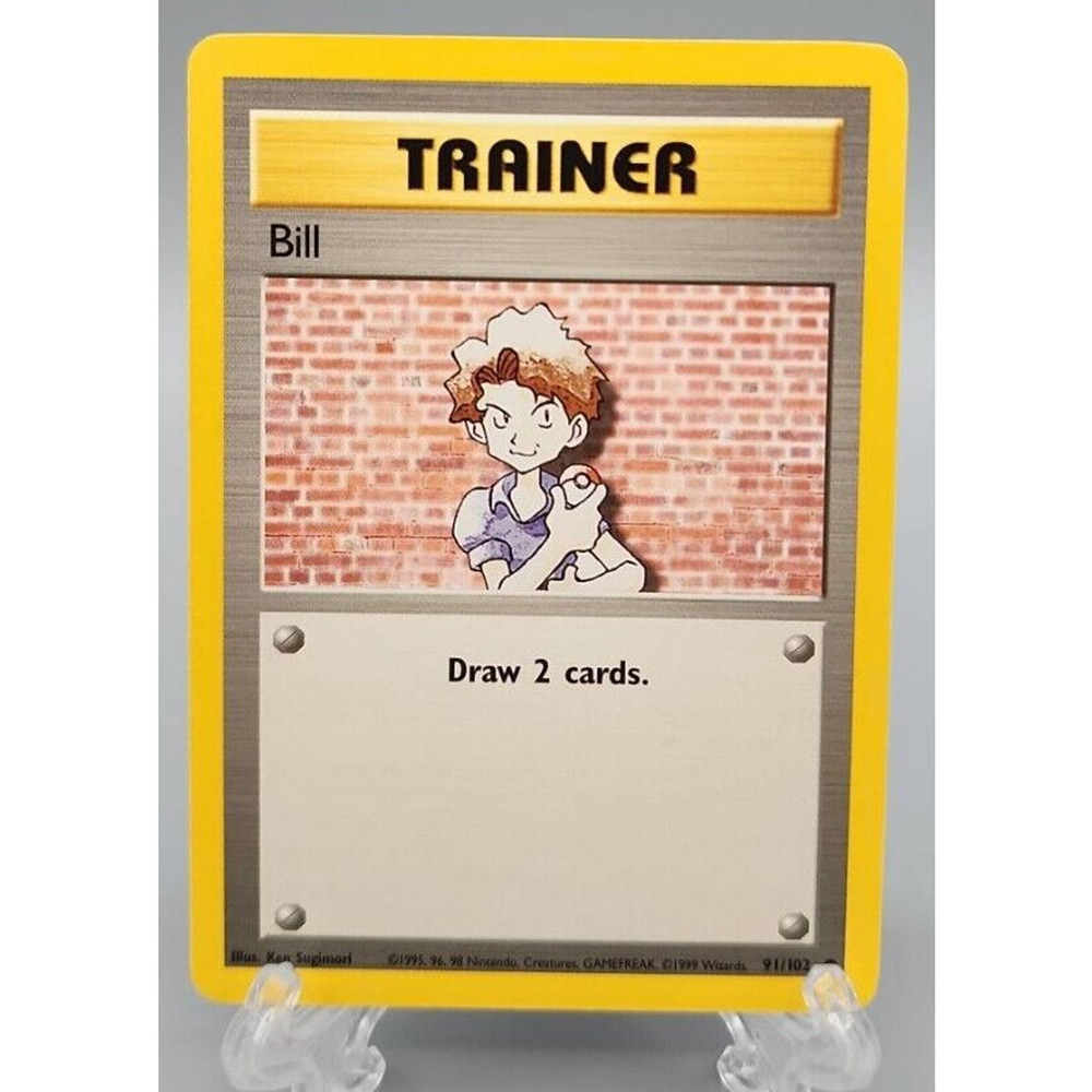 Pokémon TCG Bill Base Set 91/102 Regular Shadowless Common Wizards of the Coast